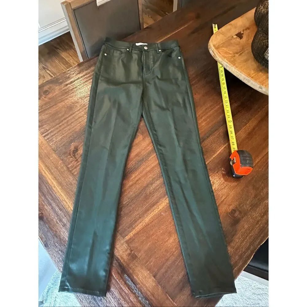 Loft faux leather jeans